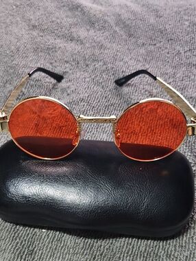 Vintage Steampunk Round Sunglasses Unisex